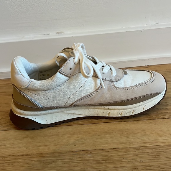 Madewell 7.5 Kickoff Trainer Sneakers Neutral Colorblock Leather - Picture 4 of 6